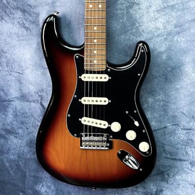 Fender Player Stratocaster In Sunburst W +Black Pickguard & Tex-Mex Pickup Upgrade image 1