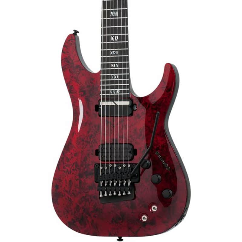 Schecter C-7 FR S Apocalypse Red Reign Electric Guitar, Red Reign image 1