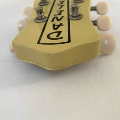 Danelectro ‘59 DC Reissue 1990s Daddy-O Yellow Electric Guitar image 8