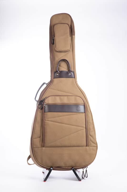 Guitar Satchel Khaki Dreadnought acoustic guitar case - New image 1