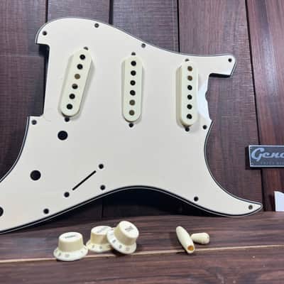 General Vintage Tone Full Ass. 1963 to 1969 Stratocaster pickguard & pre CBS nylon parts Cream vintage / nylon parts Cream vintage image 1