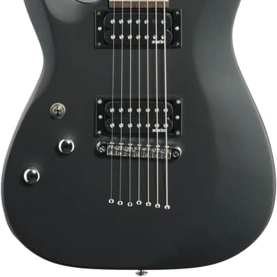 Schecter C-7 Deluxe Left-Handed Electric Guitar, Satin Black image 2