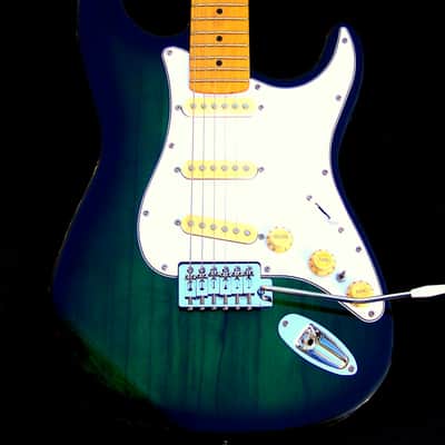 XX-Light 5.7 lb. Greenburst Swamp Ash Strat 2024+ Working Bridge Tone+7 Sound Switching+Treble Bleed+SRV Pickups +Rosewood/Maple Neck+Leveled+Crowned, Thin Neck, Polished Frets+Full Setup! image 3