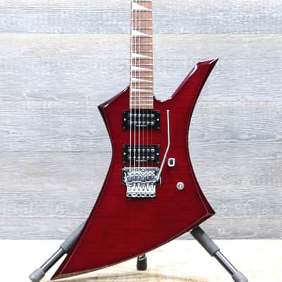 Jackson Kelly KE3 Pro Series Transparent Red Flame Maple Top Electric Guitar w/Bag image 1