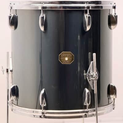 Gretsch 22/12/13/16" 70's Stop Sign Badge Drum Set - Black Mirror Chrome image 10