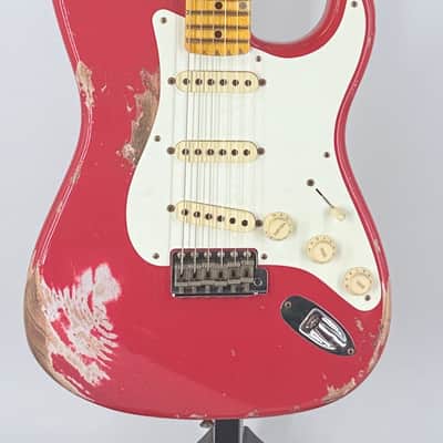 Fender USA Custom Shop  1957 HEAVY RELIC STRAT- FIESTA RED Ser#:R150868 image 2
