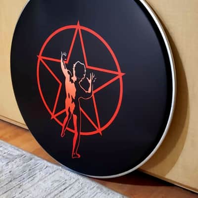 Neil Peart, R40, Farewell to Kings, Starman, 22" Bass Drum Head image 4