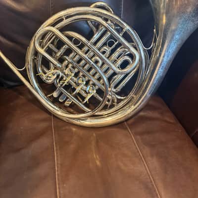 Holton H177 Farkas Professional Model Double French Horn 2010s - Clear-Lacquered Nickel-Silver image 6