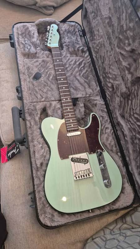 Fender American Ultra Luxe Telecaster 2021 - 2024 - Surf Green