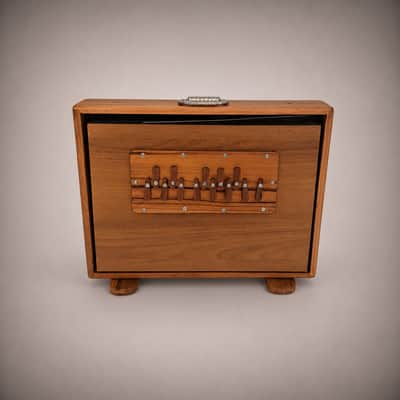 Handmade Shruti Box Big Size Professional Sound Sur Peti Sheesham Wood 13 Notes Natural image 7