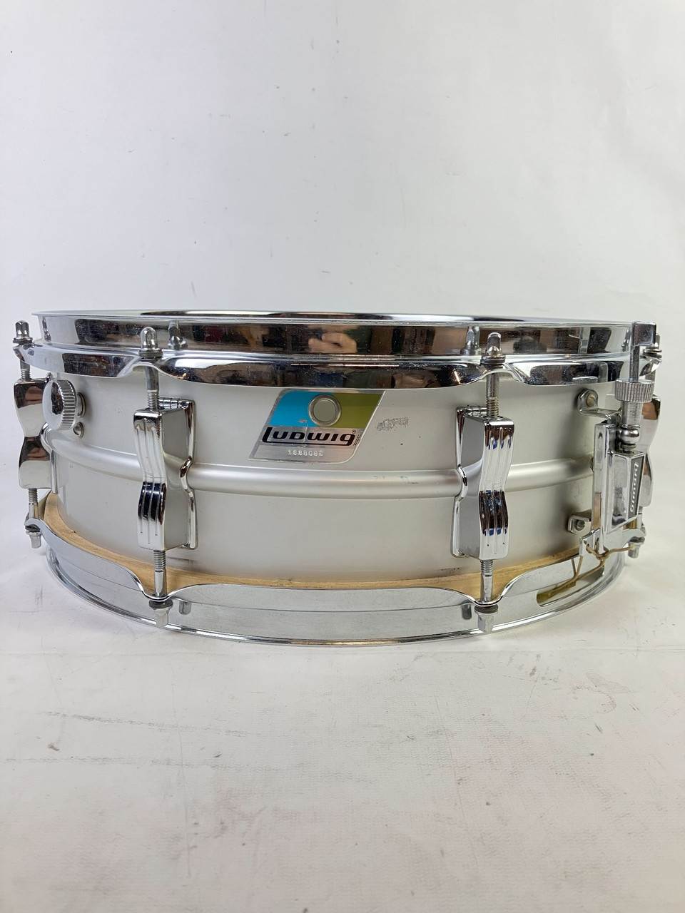 Ludwig 5x14"Acrolite Snare Drum Baked Aluminum Shell 8-Lug #1668085 Vintage 70s — main photograph
