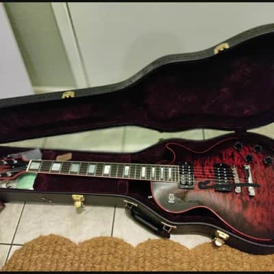 Gibson LP Custom Black Widow  2009 Red image 5