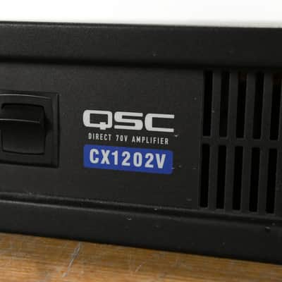 QSC CX1202V 1200W 70V 2-Channel Power Amplifier CG011ZZ image 4