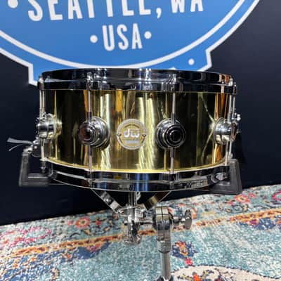 DW - 6.5x14" Collector's Series Brass Snare Drum 2005–2007 image 1