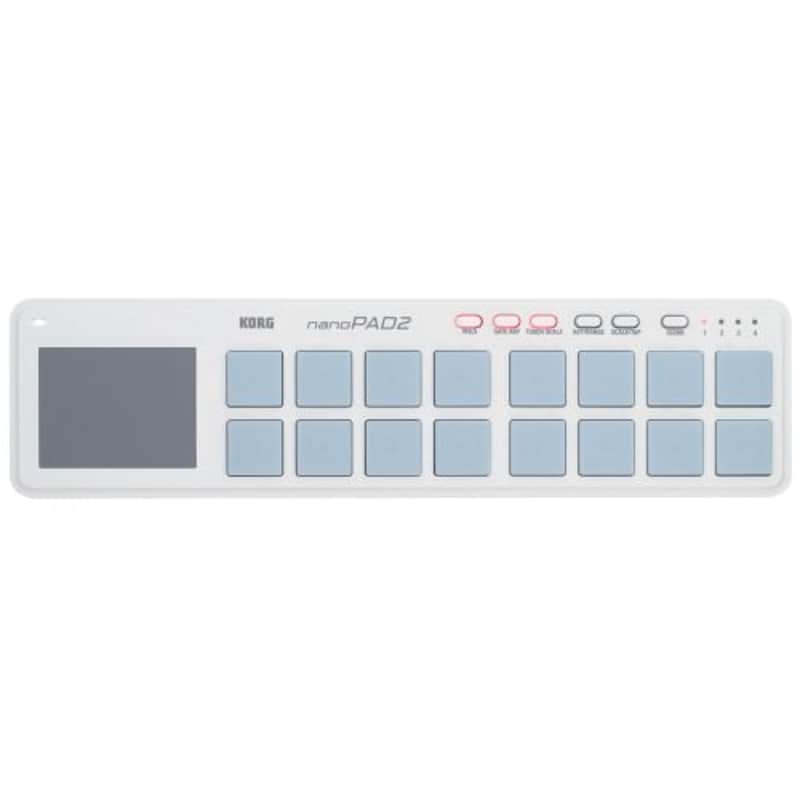 Korg nanoPAD2 Slim-Line USB Drum Controller (White) imagen 1