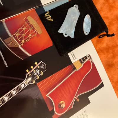 Gibson Citation Truss Rod Cover and Register Plaque set 70-80’s - Solid Mother of Pearl- Matched Pair image 6