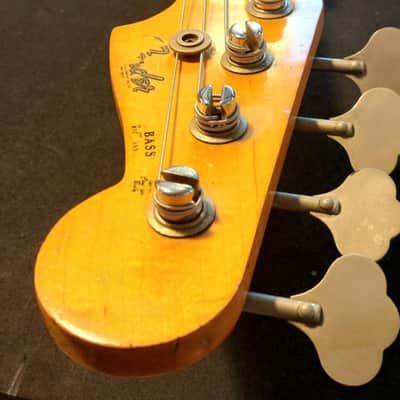 Fender Jazz Bass – 1964 – All Original (Except Nut) – Excellent Condition – Pre-CBS Vintage – With Case image 2