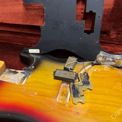 1977 Fender Precision Bass - Sunburst with Rosewood Fretboard - OHSC image 14