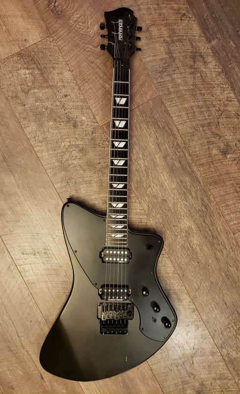 Rare Fernandes Vertigo Elite in Satin Black w/sustainer Pickup image 1