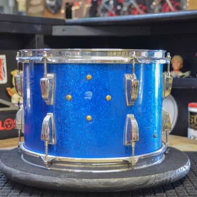 USED Ludwig 4pc Drum Kit - Transition Badge, "Blue Sparkle" image 17