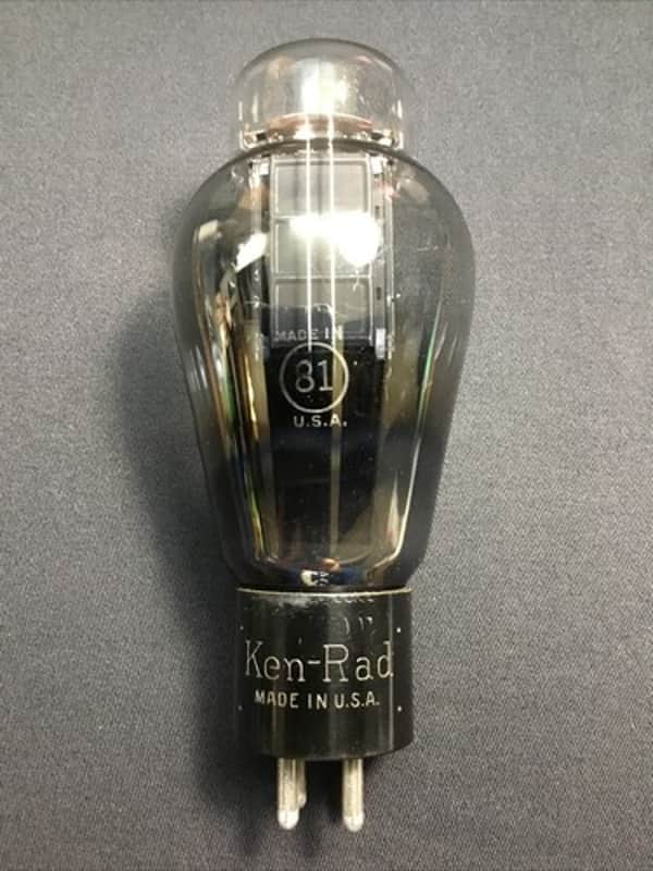 KEN-RAD TYPE 81 Coke Bottle POWER RECTIFIER VACUUM TUBE Tested USA 11.3120-D image 1