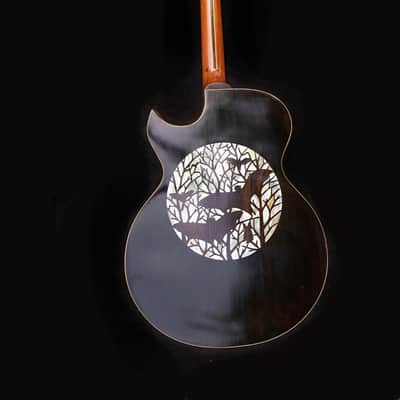 Blueberry Handmade Acoustic Guitar Jumbo Size Built to Order image 8