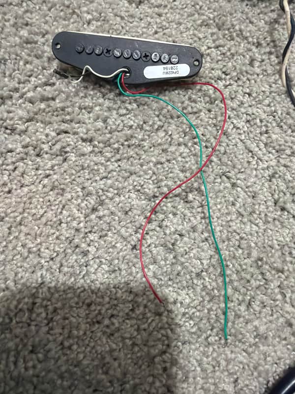 DiMarzio DP422AW Injector Single Coil Neck Pickup 2010s - Aged White image 1