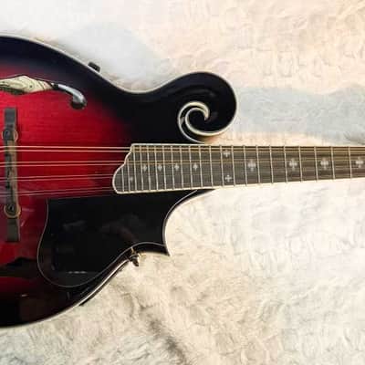 Washburn M3SWE Americana Series F-Style Mandolin with Electronics. Trans Wine Red M3SWETWRK image 2