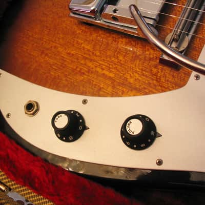 Teisco YG-6 1964 Tobacco Burst Electric Guitar image 8