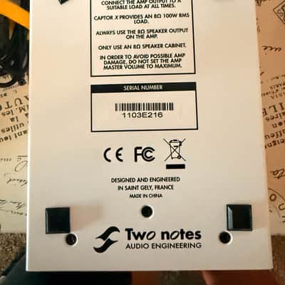 Two Notes Torpedo Captor X 8ohm Stereo Reactive Load Box / Attenuator 2020 White image 5