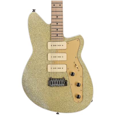 Reverend Ryan Malicsi Signature Electric Guitar, White Gold Sparkle image 4