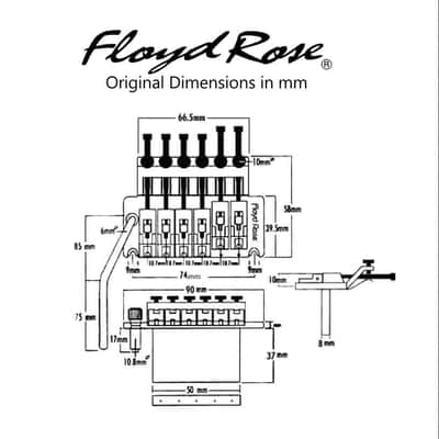 Floyd Rose Special SE Tremolo System - Black---black image 2