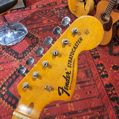 1971 Fender Stratocaster 4 bolt neck Natural complete with tuners image 12