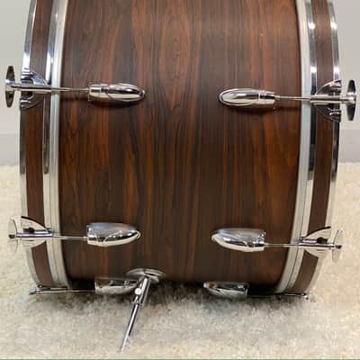 Yamaha 20/12/14/5.5x14". 1970s Vintage Drum Set - Walnut veneer. Birch shells. Ultra rare. image 8