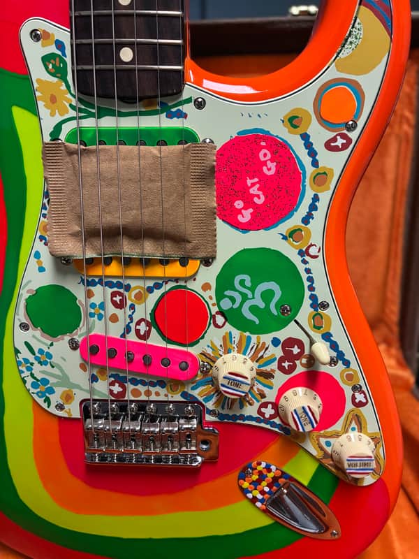 2022 Fender Artist Series George Harrison Rocky Stratocaster 2022 - Sonic Blue / Custom Art