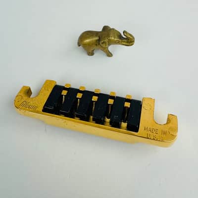 Gibson TP-6 Fine-Tune Tailpiece – Made in USA '80s - Gold image 4