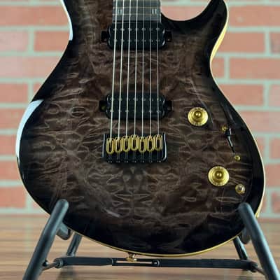 ESP LTD Javier Reyes JR-7 7-string Electric Guitar - Faded Blue Sunburst image 3