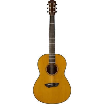 Yamaha CSF1M Solid Top Parlor Acoustic-Electric Guitar - Vintage Natural image 2
