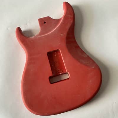 Red HSS Basswood Guitar Double Cutaway Body image 11