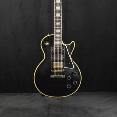 Gibson Custom Shop Les Paul Custom Chambered Body Slim Neck 3 Pickup Ebony VOS GH image 2