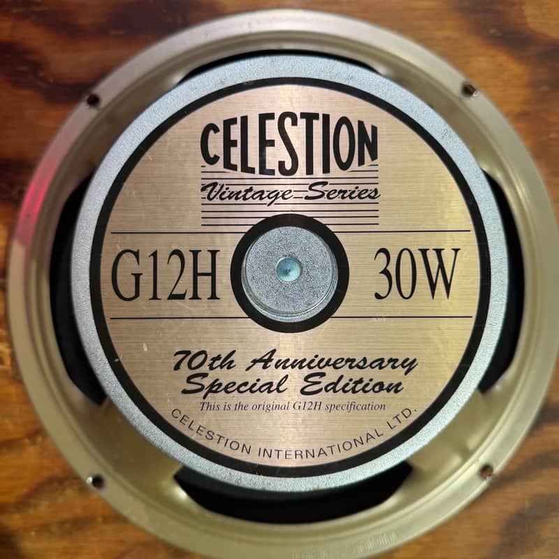 Celestion T4534 G12H 70th Anniversary 12" 30-Watt 16 Ohm Replacement Speaker 2010s - Gold image 1