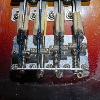 Fender Jazz Bass 1961 - 1 Family owned a 100% untouched 3-knob Slab Neck still sporting its original strings ! image 19