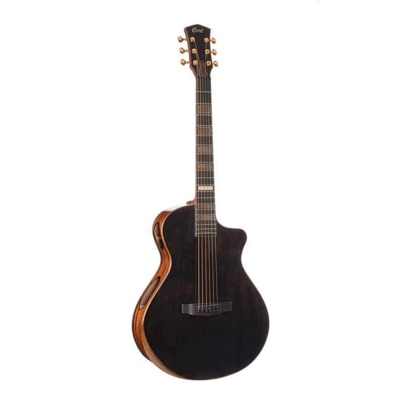 CORT MODERNBLACK Masterpiece Series Dual Side Soundhole Acoustic/Electric Guitar image 1