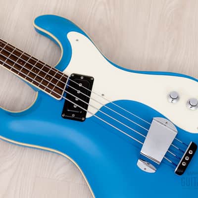 2006 Mosrite USA Custom Shop Ventures Model Bass 1963 Vintage Reissue California Blue w/ Case, COA image 8