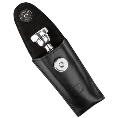Protec L203 Small Brass Leather Mouthpiece Pouch Black image 2
