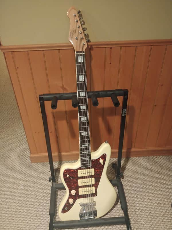 Revelation RJT 60 B Left Handed Vintage White Bass VI Lefty RJT 60B Vintage White image 1