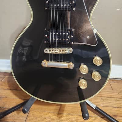 Electra 2242 Les Paul Custom Copy Pre Lawsuit Early 70's Tuxedo Black MIJ with Sperzel Tuners image 2