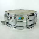 Ludwig 5x14"Super-Sensitive #410 Snare Drum 70s Pointy Blue/Olive Badge USA 159x