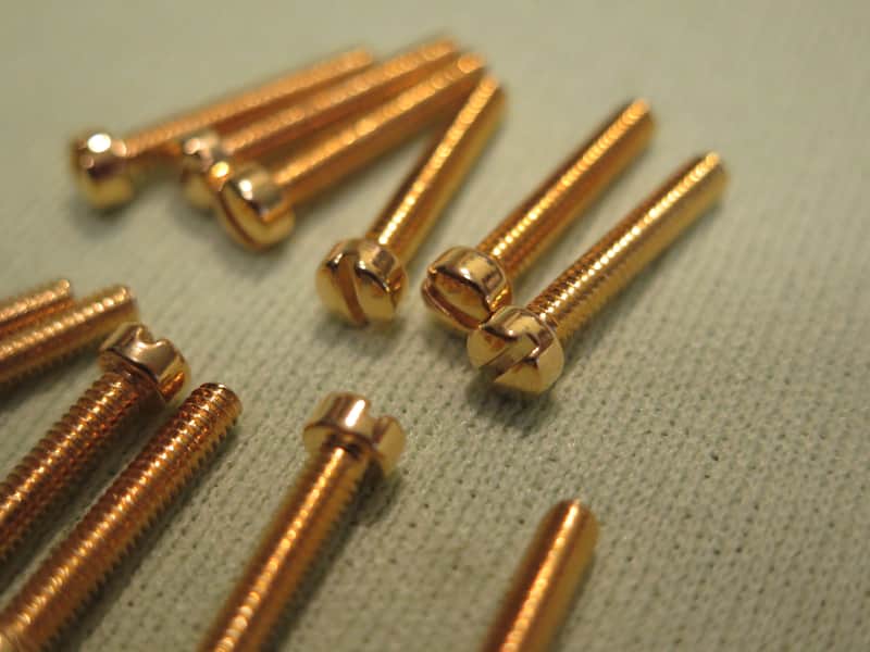 12 Gibson pole pieces screws for paf pickups es-355 Les Paul Custom L5 super 400 made in usa image 1