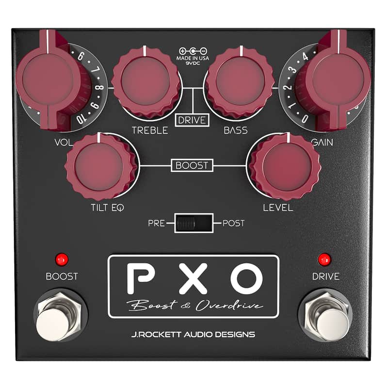 New J. Rockett Audio Designs PXO Phil X Boost & Overdrive Guitar Effects Pedal image 1
